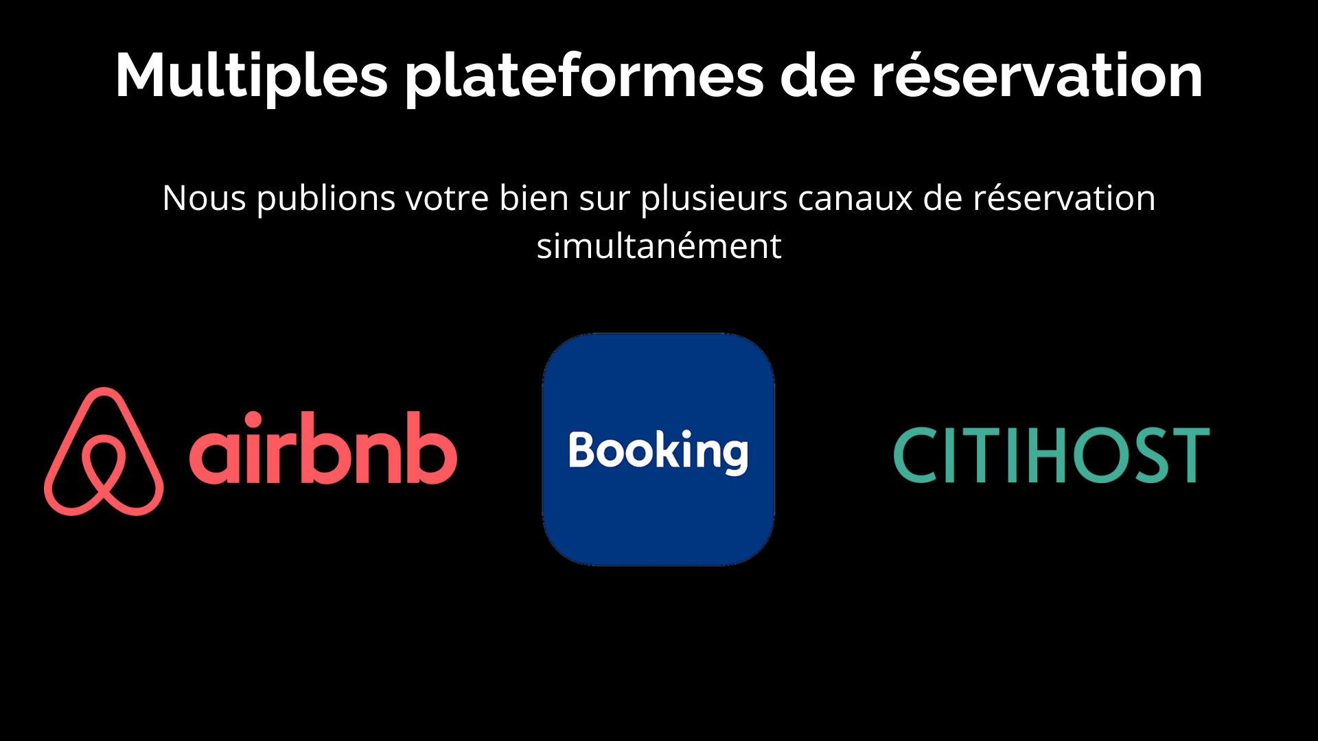 Nous publions votre bien sur plusieurs canaux de réservation simultanément